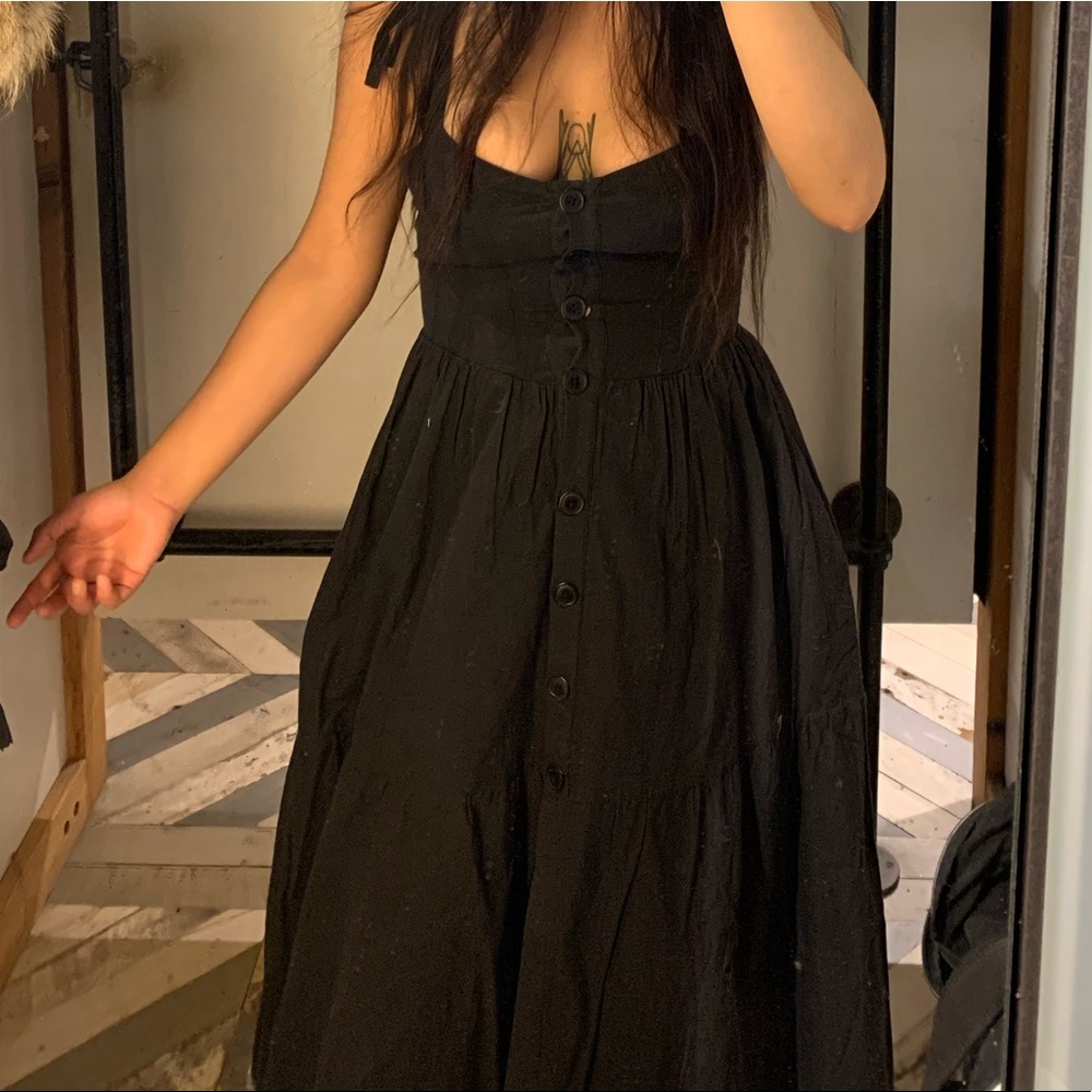 Long Black Vintage Urban Outfitter Sundress